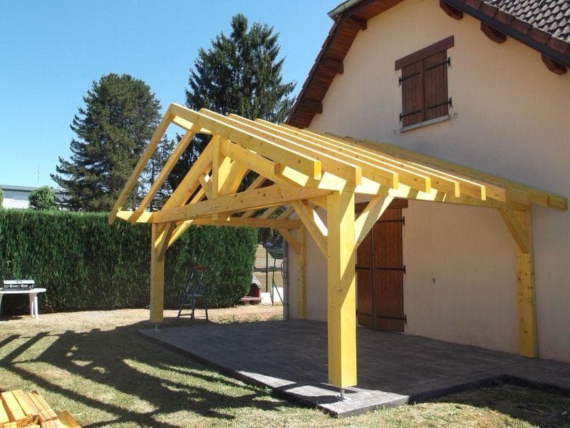 Charpente Traditionnelle Bois - Avant